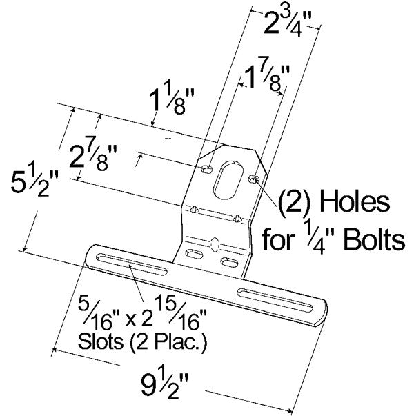 Grote License Plate Light Housing 43022-5