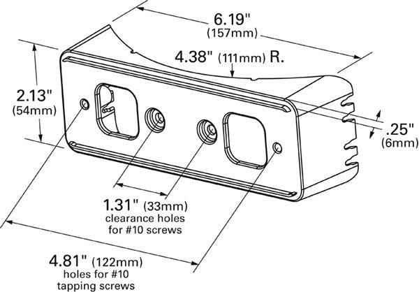 Grote Cornering Light Bracket 43050