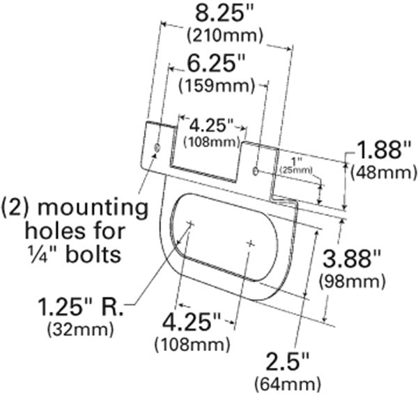 Grote Turn Signal Light Bracket 43952