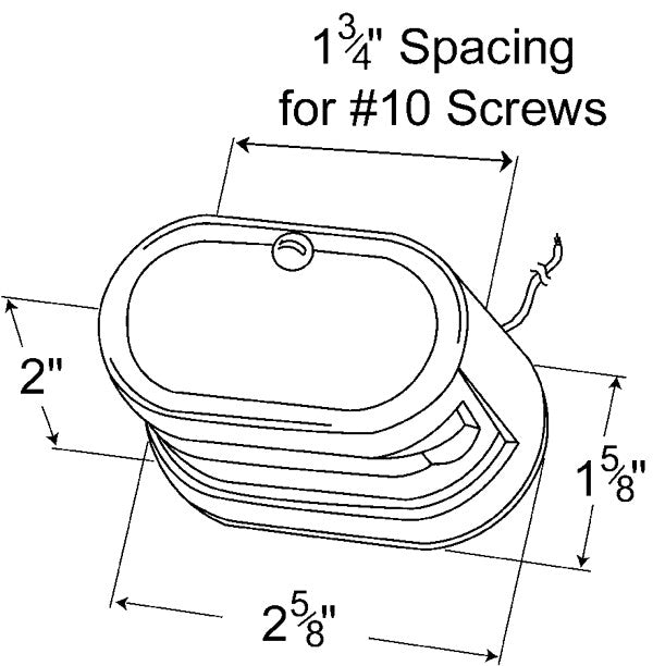 Grote License Plate Light 60011-5