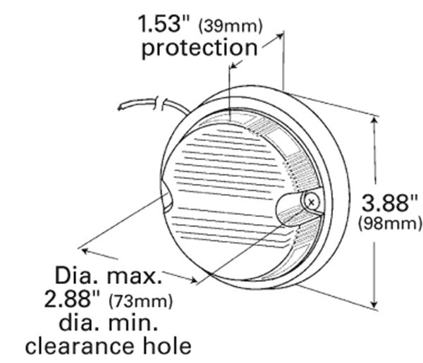 Grote Back Up Light Assembly 62011