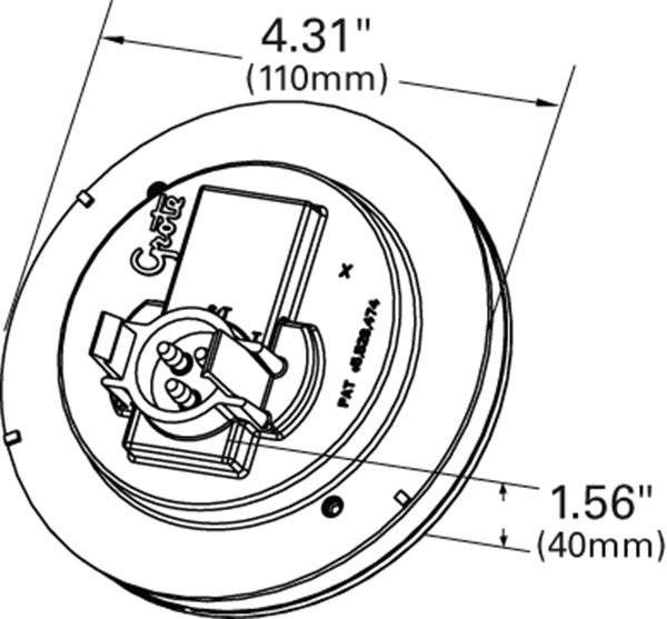Grote Back Up Light Assembly 62091
