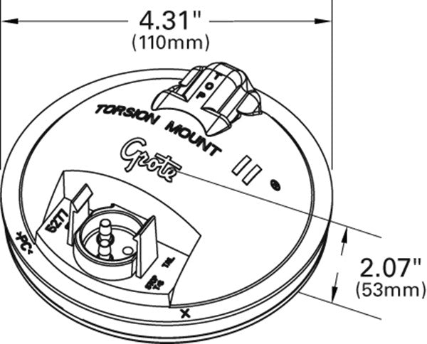 Grote Back Up Light Assembly 62121