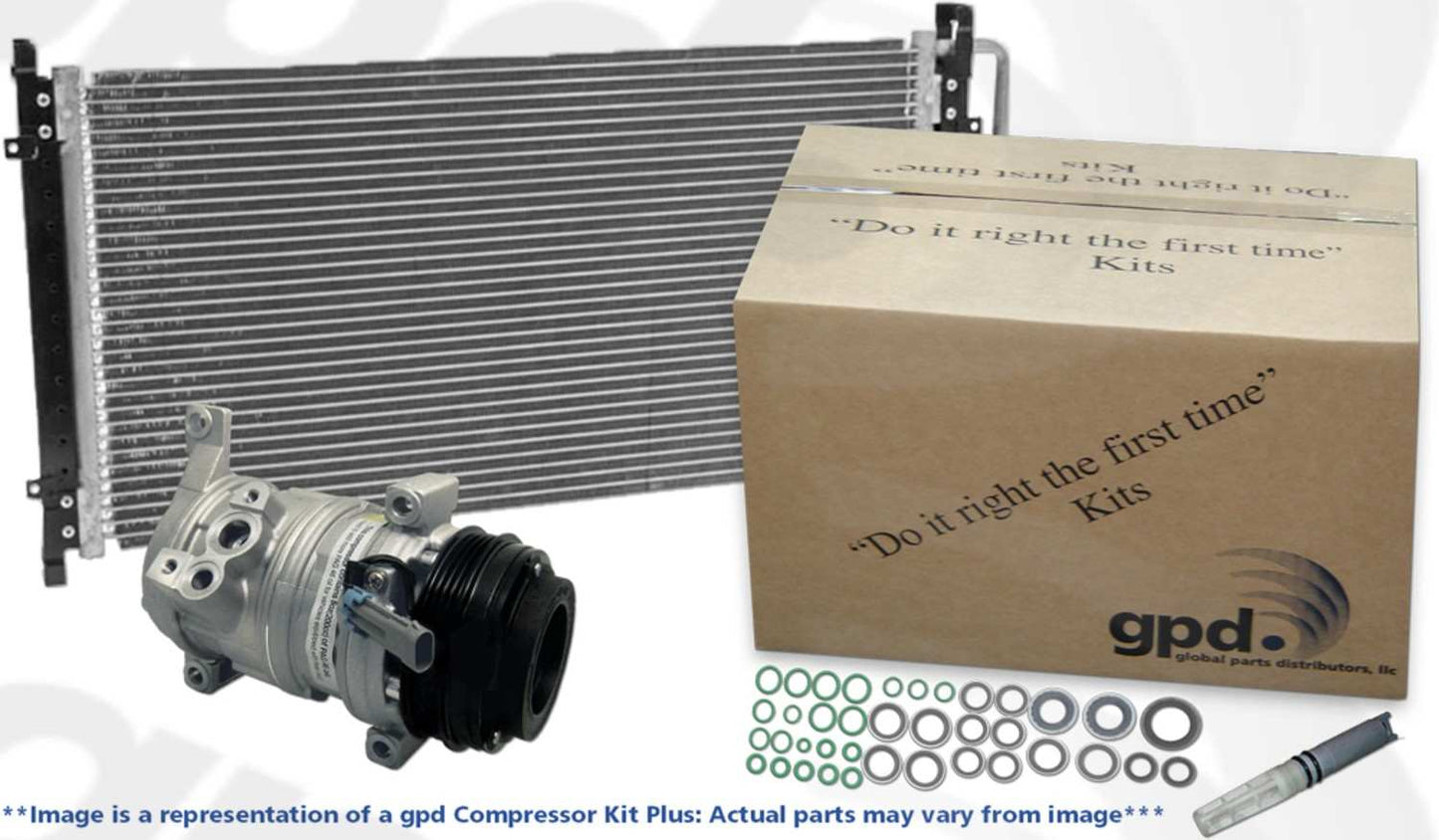 Global Parts Distributors LLC gpd Compressor Kit Plus top view frsport 9742329A