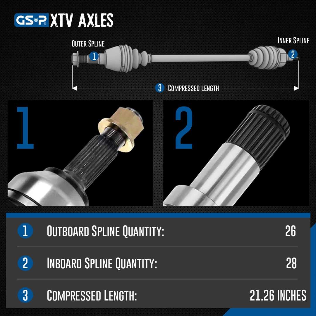 GSP CV Axle Assembly 4107065