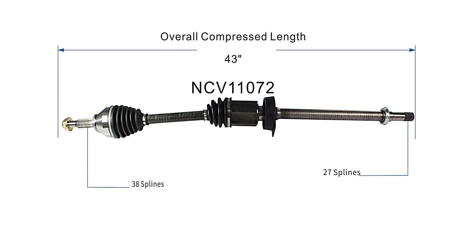 GSP CV Axle Assembly NCV11072