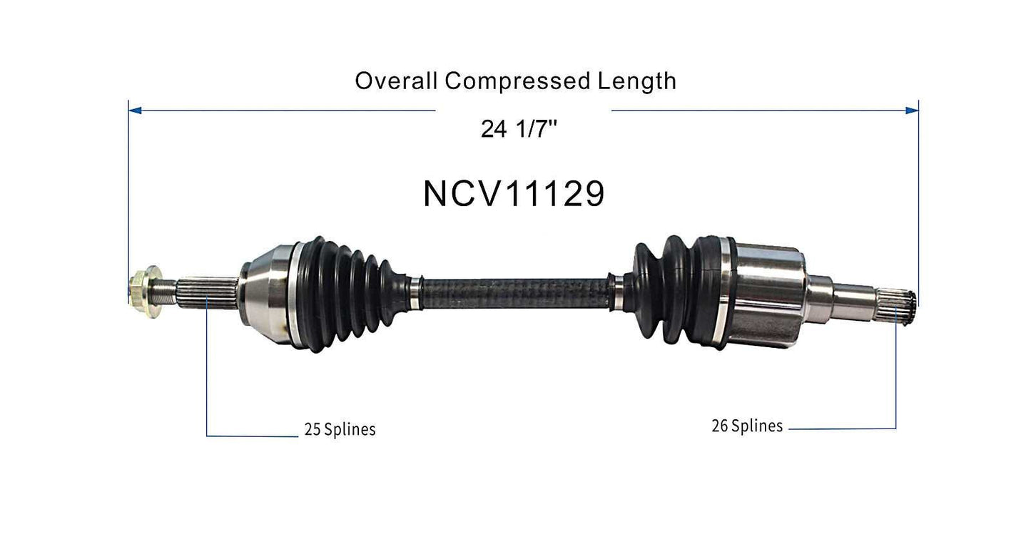 GSP CV Axle Assembly NCV11129 image 6