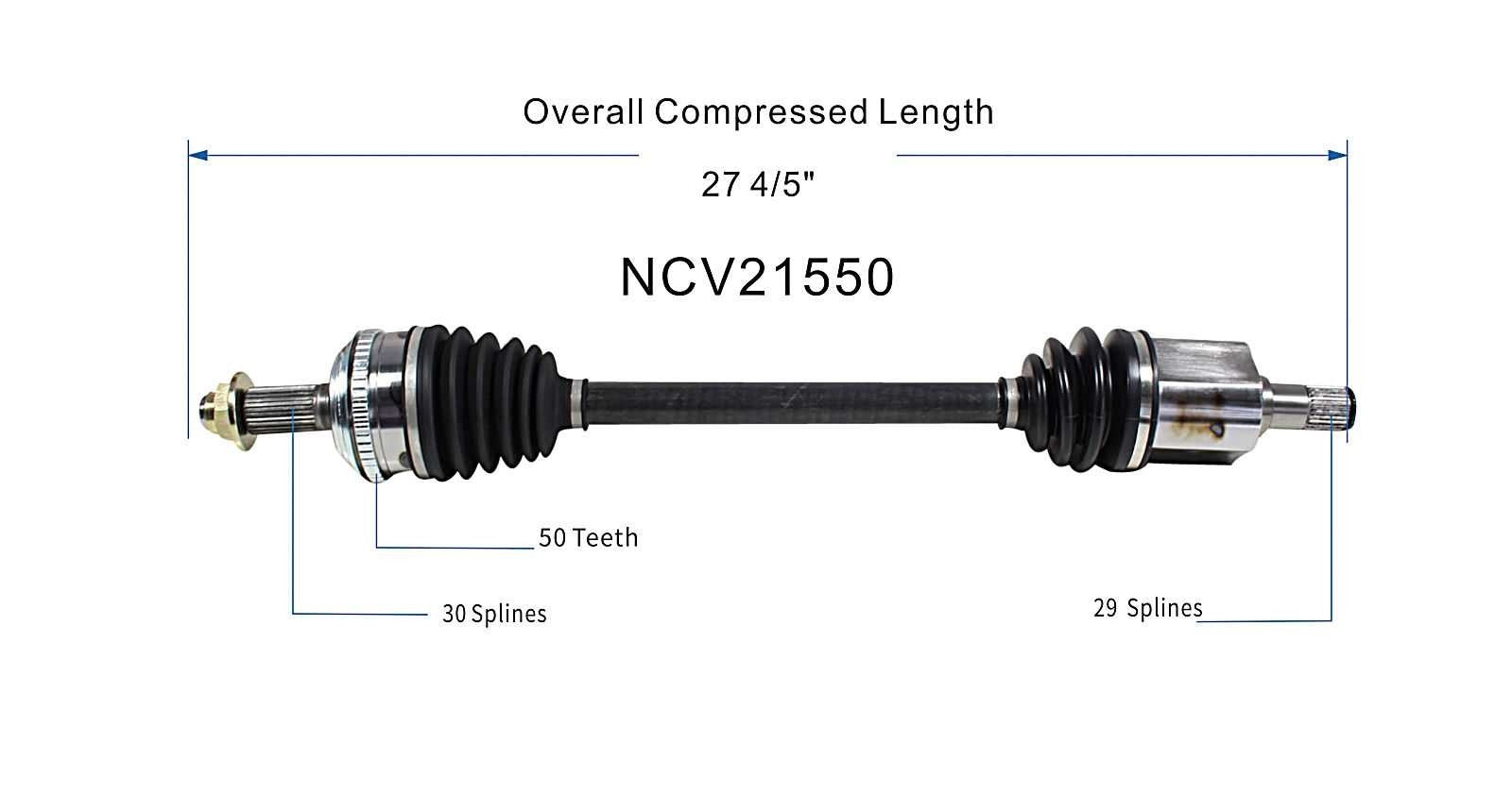 GSP CV Axle Assembly NCV21550
