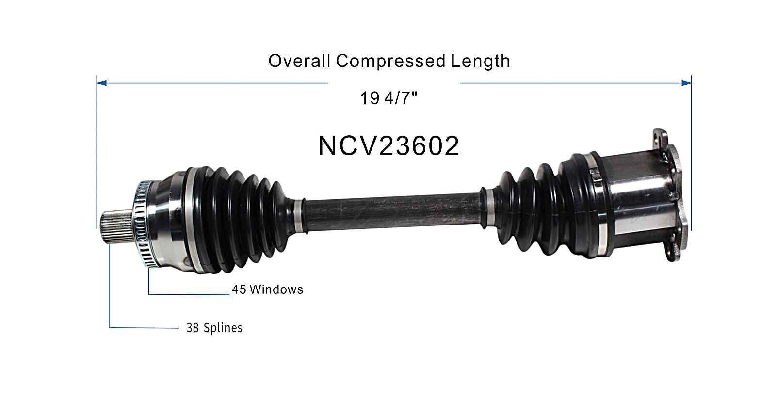 GSP CV Axle Assembly NCV23602