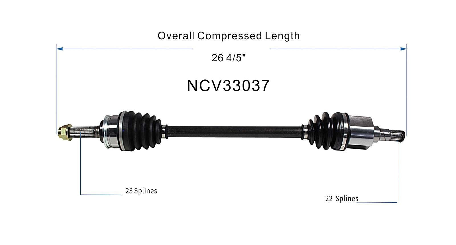 GSP CV Axle Assembly NCV33037