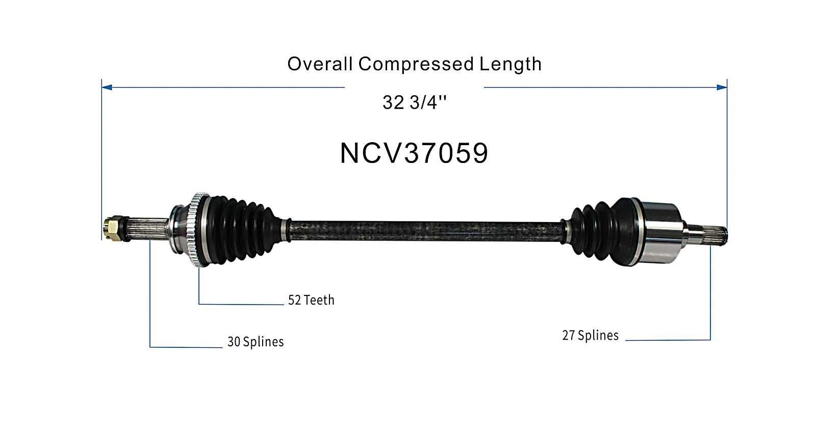 GSP CV Axle Assembly NCV37059