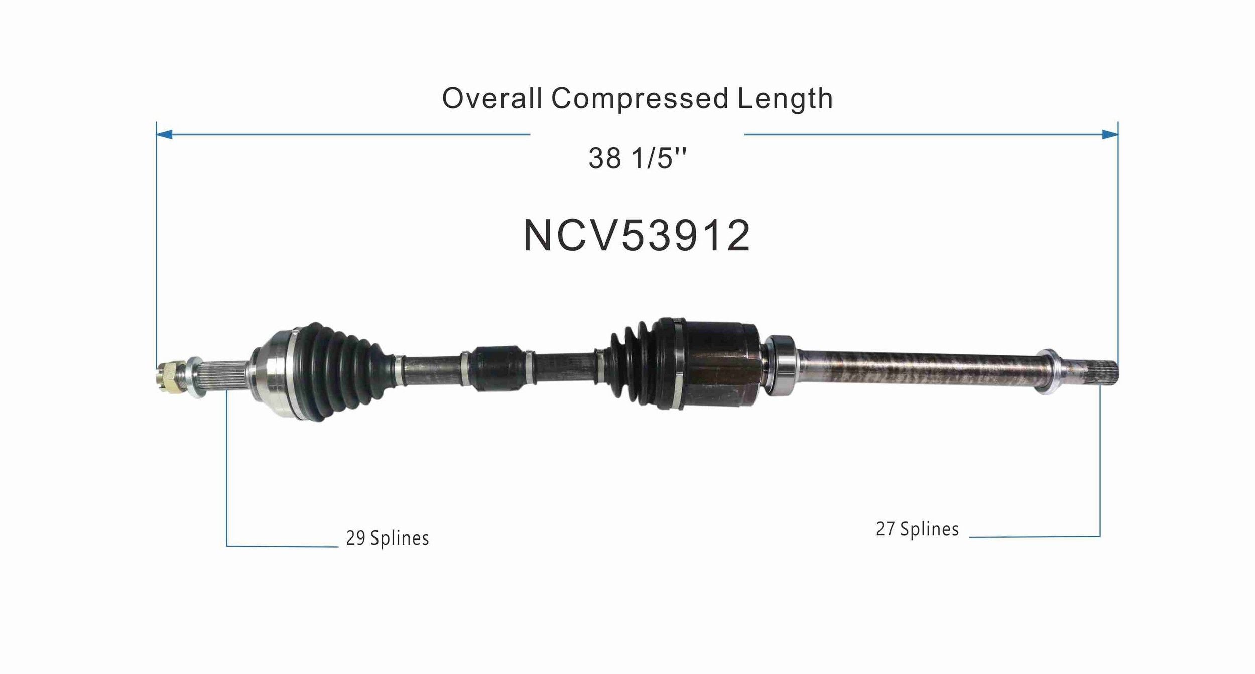 GSP CV Axle Assembly NCV53912