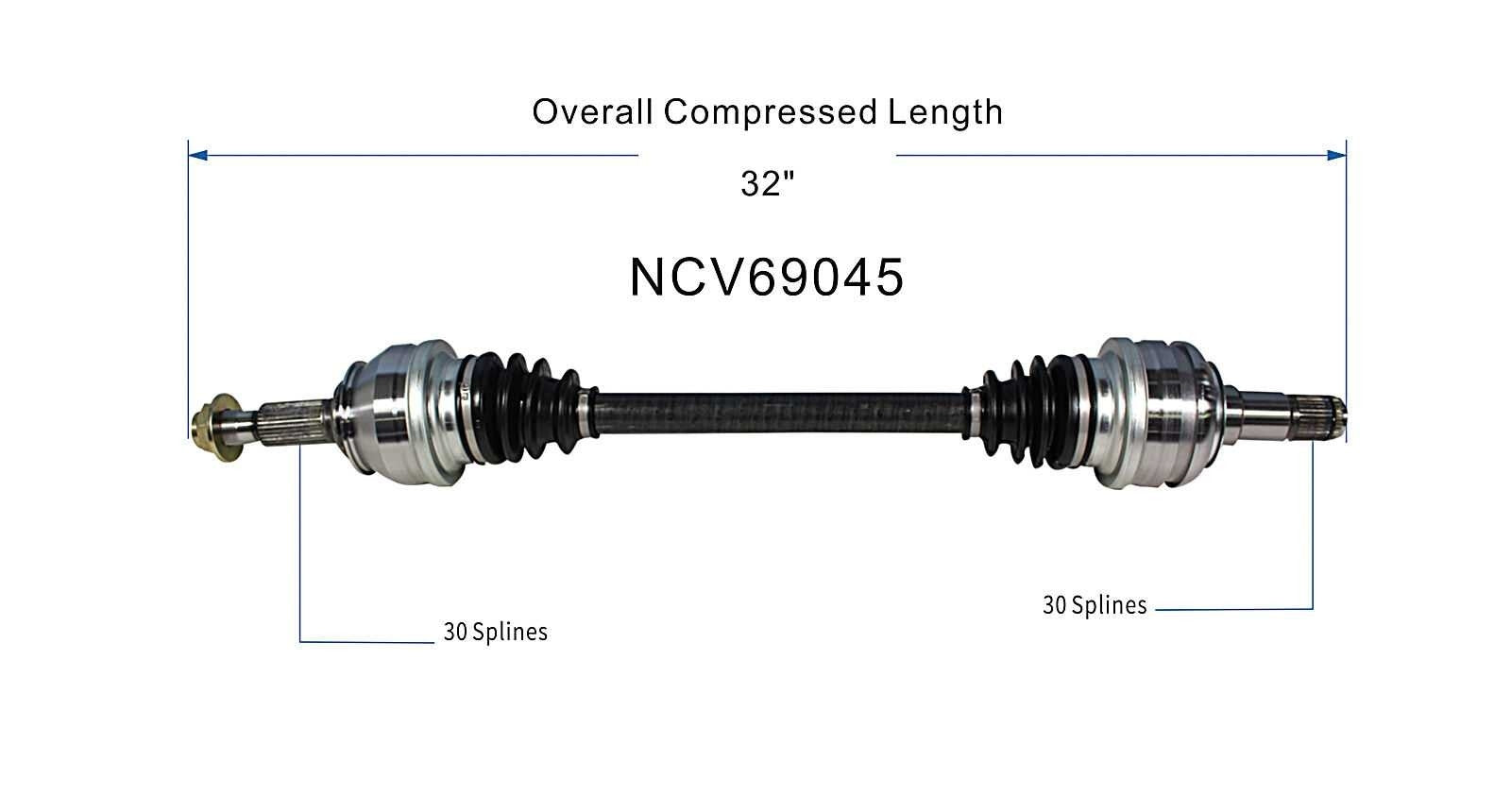 GSP CV Axle Assembly NCV69045