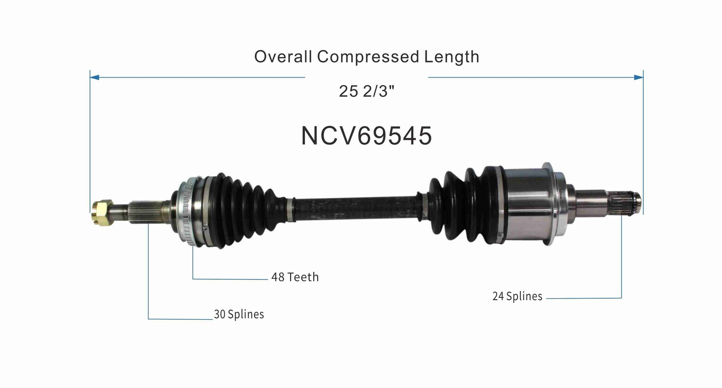 GSP CV Axle Assembly NCV69545