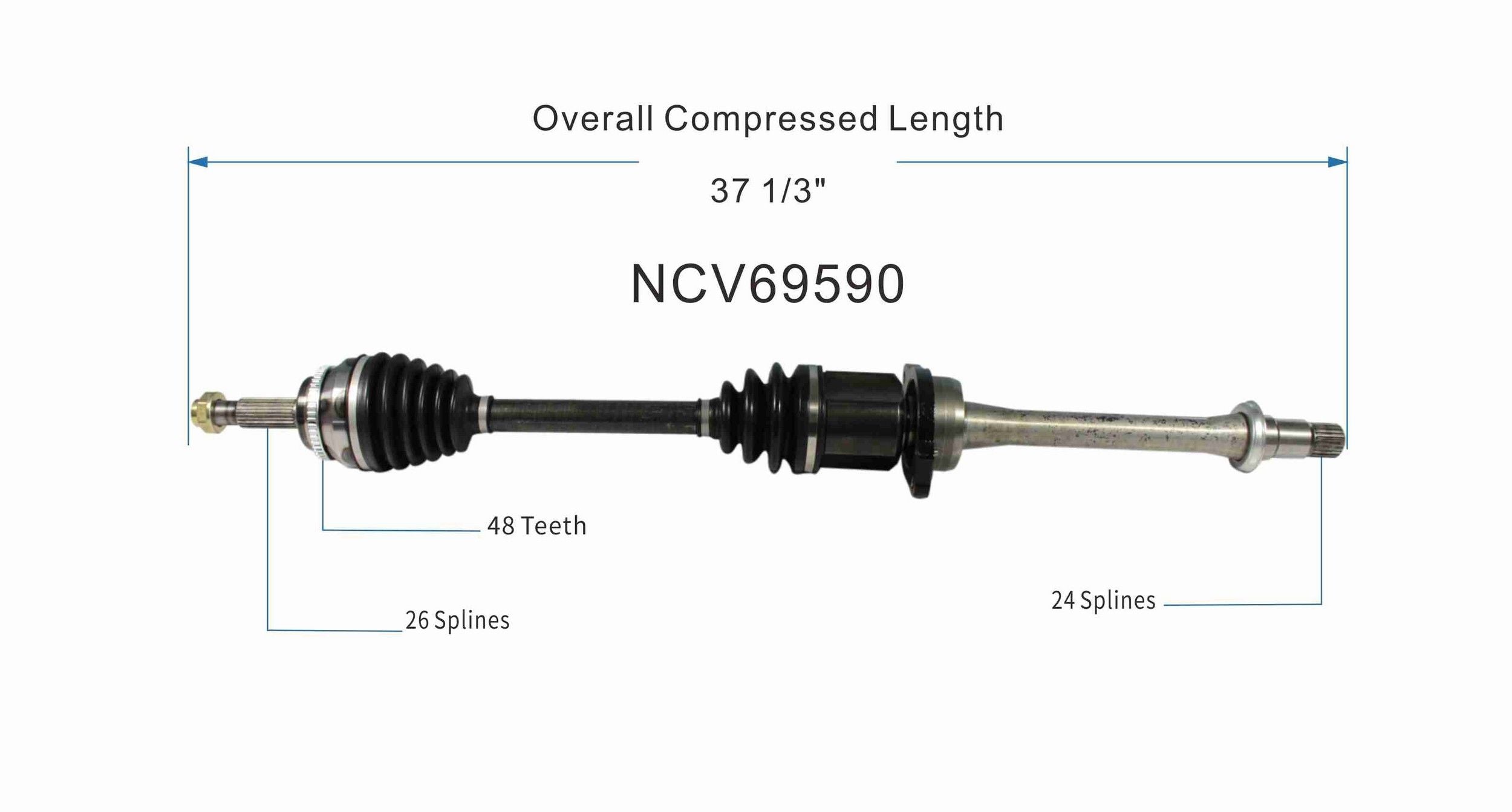 GSP CV Axle Assembly NCV69590