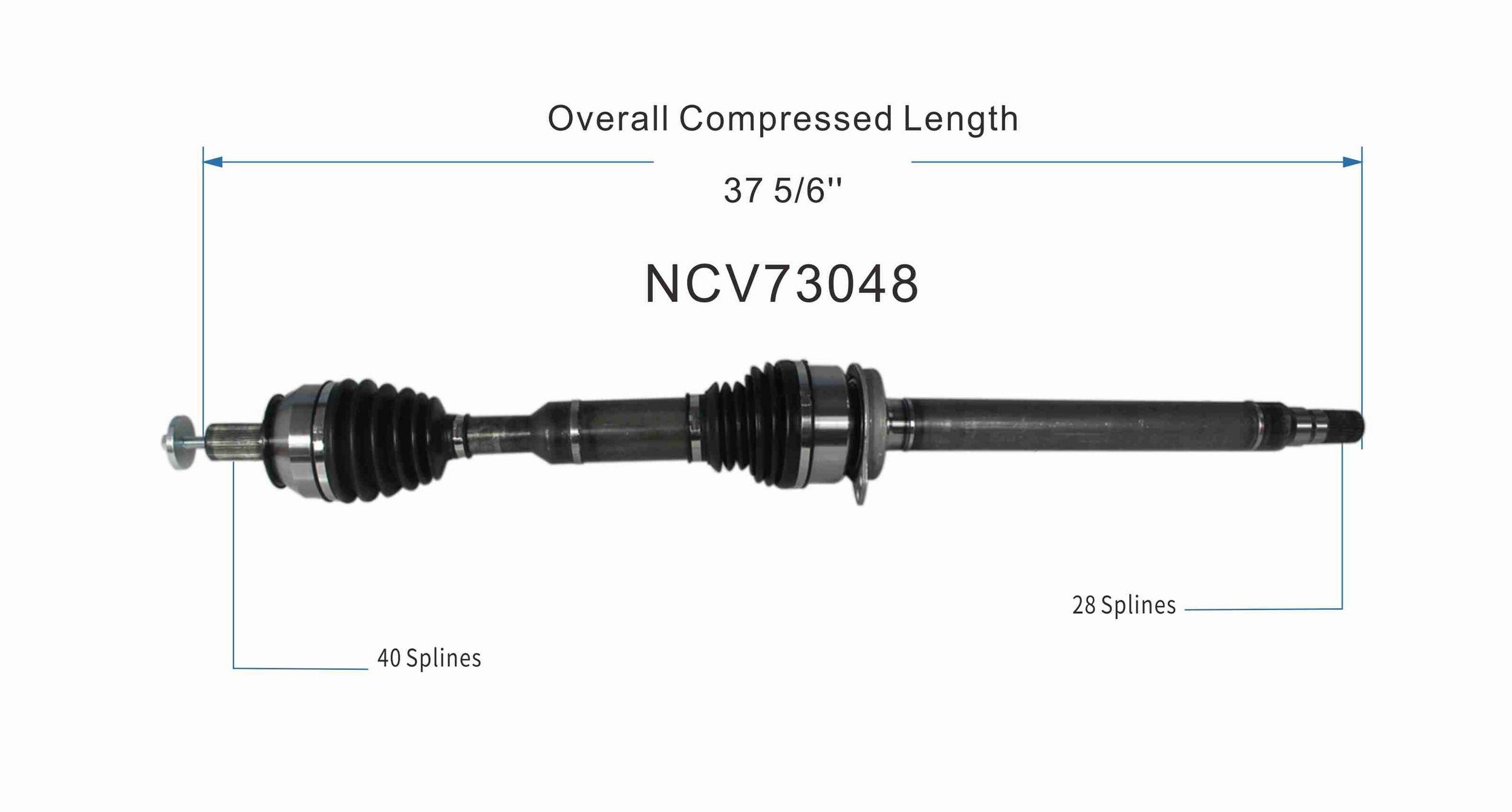 GSP CV Axle Assembly NCV73048