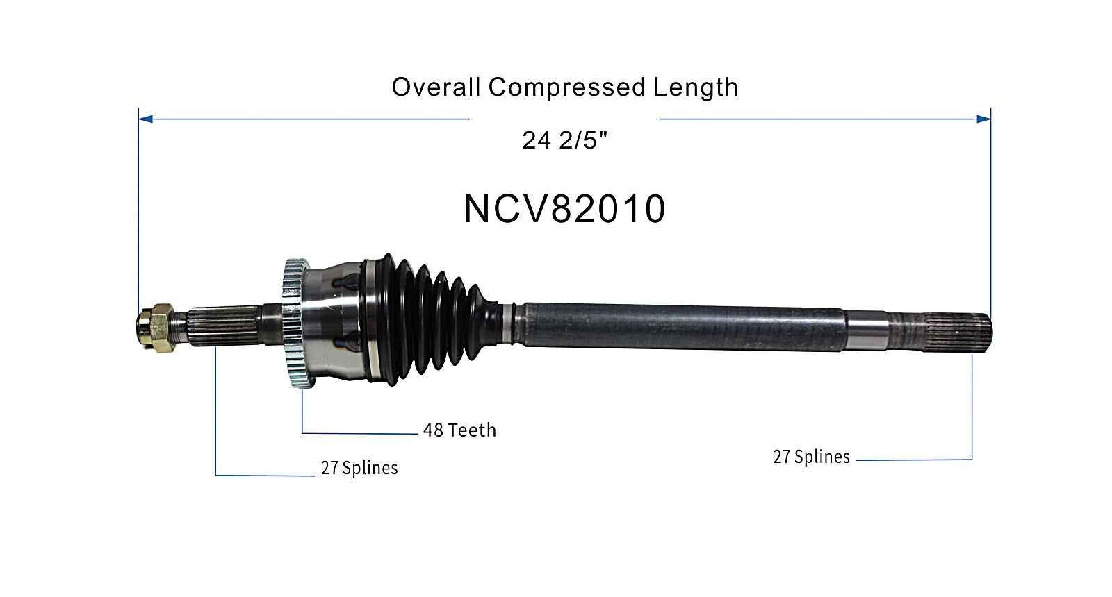 GSP CV Axle Assembly NCV82010