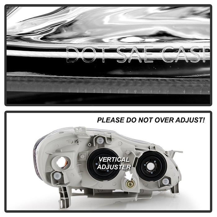 SPYDER Xtune Toyota Corolla 03-06 Crystal Headlights Chrome HD-JH-TC03-AM-C 5073747