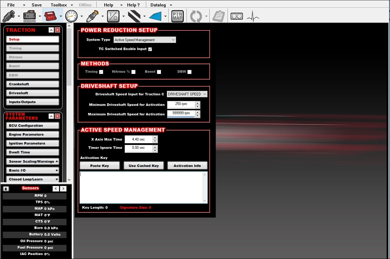 Holley Active Speed Management Control EFI V5 & V6 Computer Software Computer Software main image