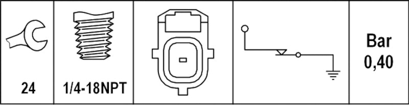 Hella Engine Oil Pressure Switch 003259711
