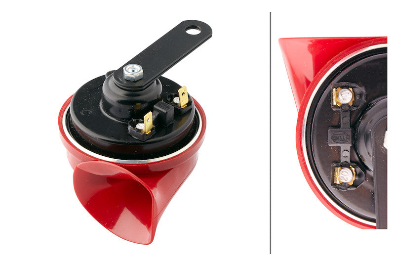 Hella Single Low-Tone Trumpet Horn 12V 400Hz 007424011