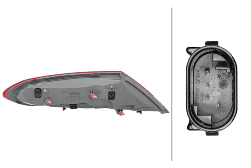 Hella Tail Light Assembly 011786241