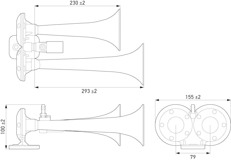 Hella Horn 013410061