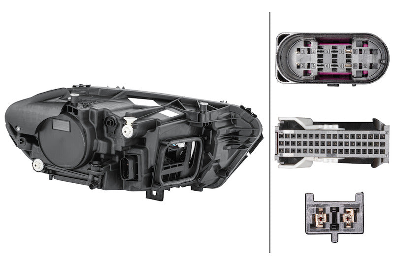 Hella Headlight Assembly 015091851