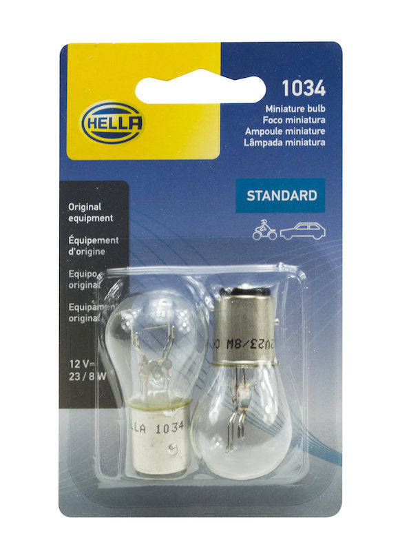 Hella Bulb 1034 12V 23/8W Bay15D S8 (2) 1034TB