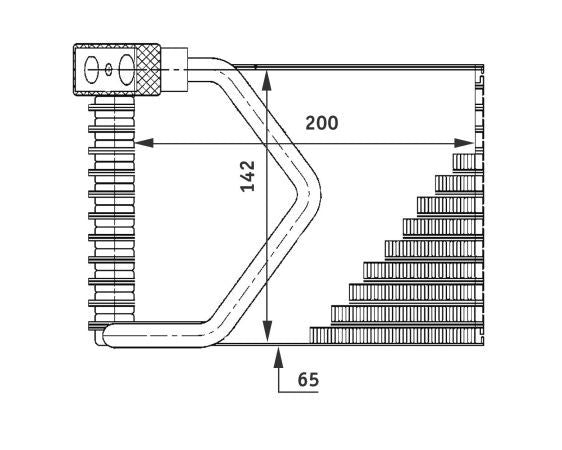 Behr A/C Evaporator Core