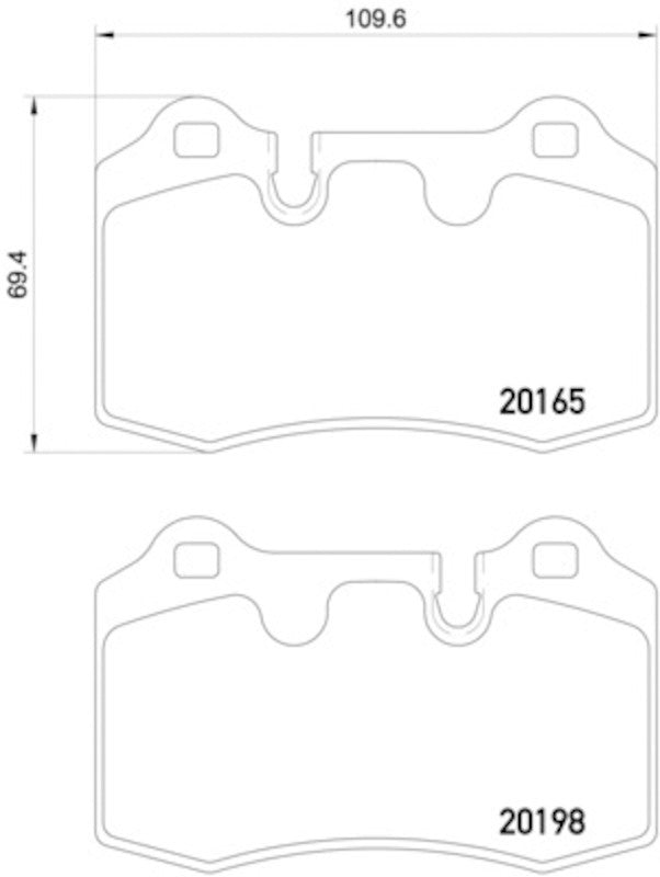 Hella 05-14 Aston Martin DB9 Rear Brake Pad Set 355015881