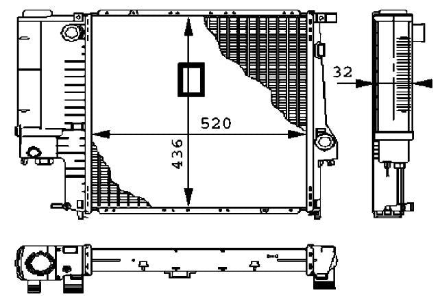 MAHLE Behr RADIATOR ENGINE COOLING BMW 376713081