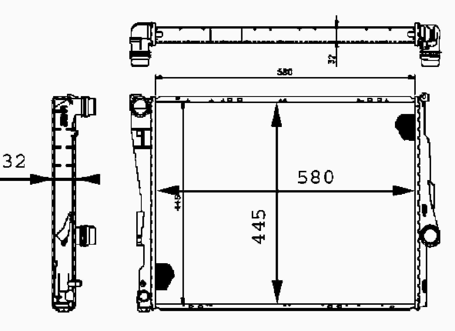 MAHLE Behr RADIATOR ENGINE COOLING BMW 376716271
