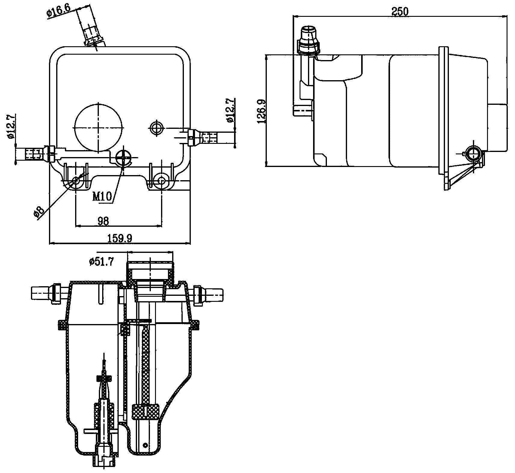 Behr Engine Coolant Recovery Tank