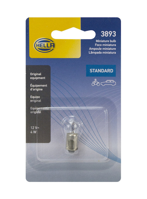 Hella Bulb 3893 12V 4W Ba9S T275 3893SB