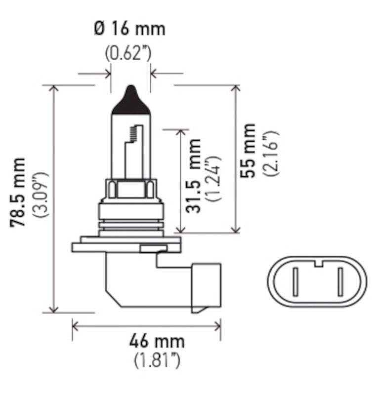 Hella 9006 12V 55W Halogen Bulb 9006