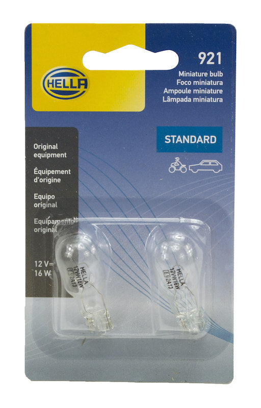 Hella Bulb 921 12V 16W W21X95D T5 (2) 921TB