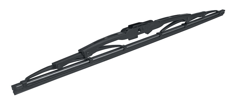 Hella Wiper Blade, Standard, Black Steel Frame, Black Rubber Blade, 15 In.