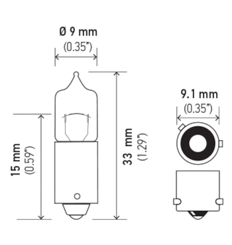 Hella Bulb H21W 12V 21W Bay9S T275 H21W