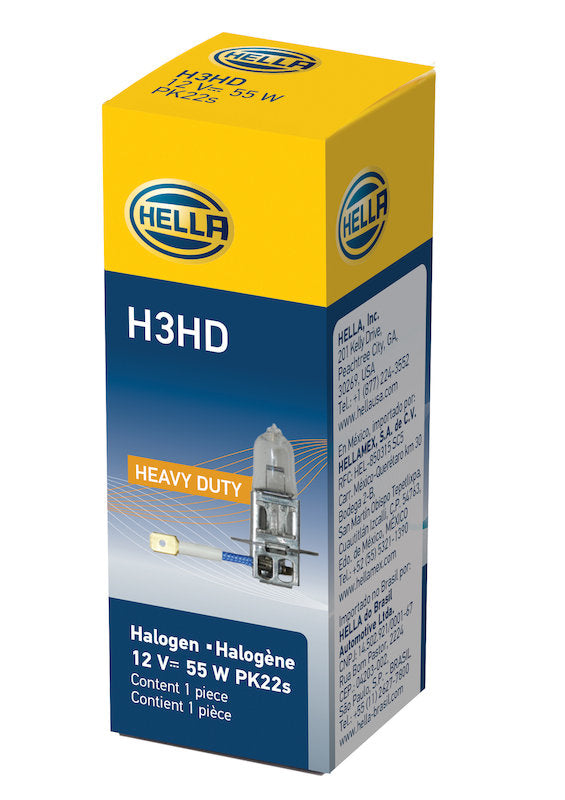 Hella Bulb H3 12V 55W Pk22S T325 Heavy Duty H3HD