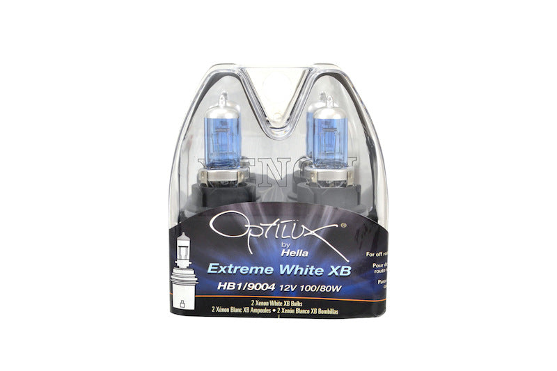 Hella Bulbs: Optilux Xenon White XB Bulb;12 Volt;100/80 Watt;9004 Bulb