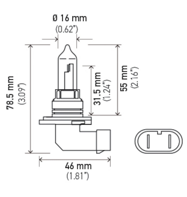 Hella HB3 9005 12V 65W High Performance 2.0 Bulb Kit (Pair) H83300082