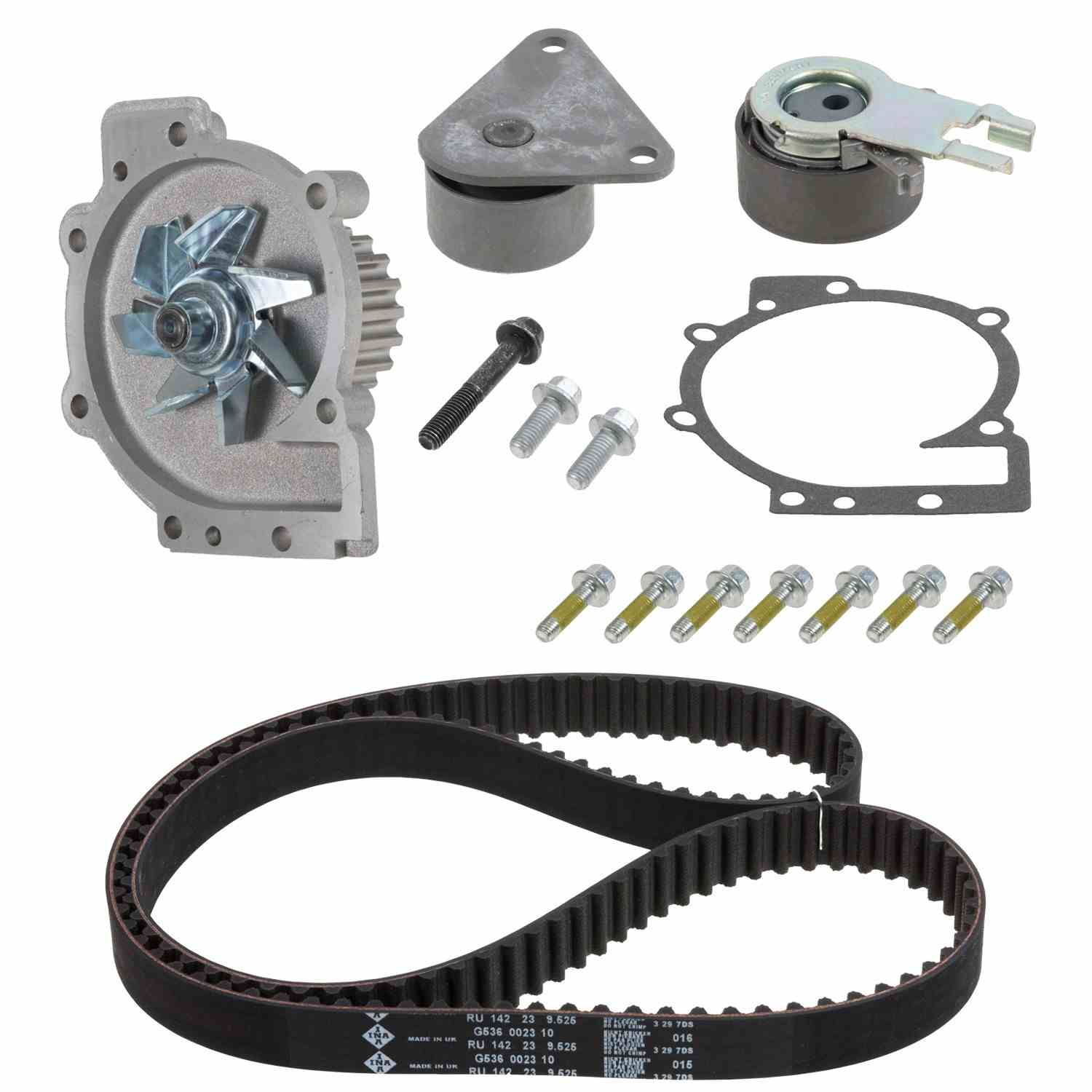 INA US Engine Timing Belt Kit with Water Pump ZD04673K