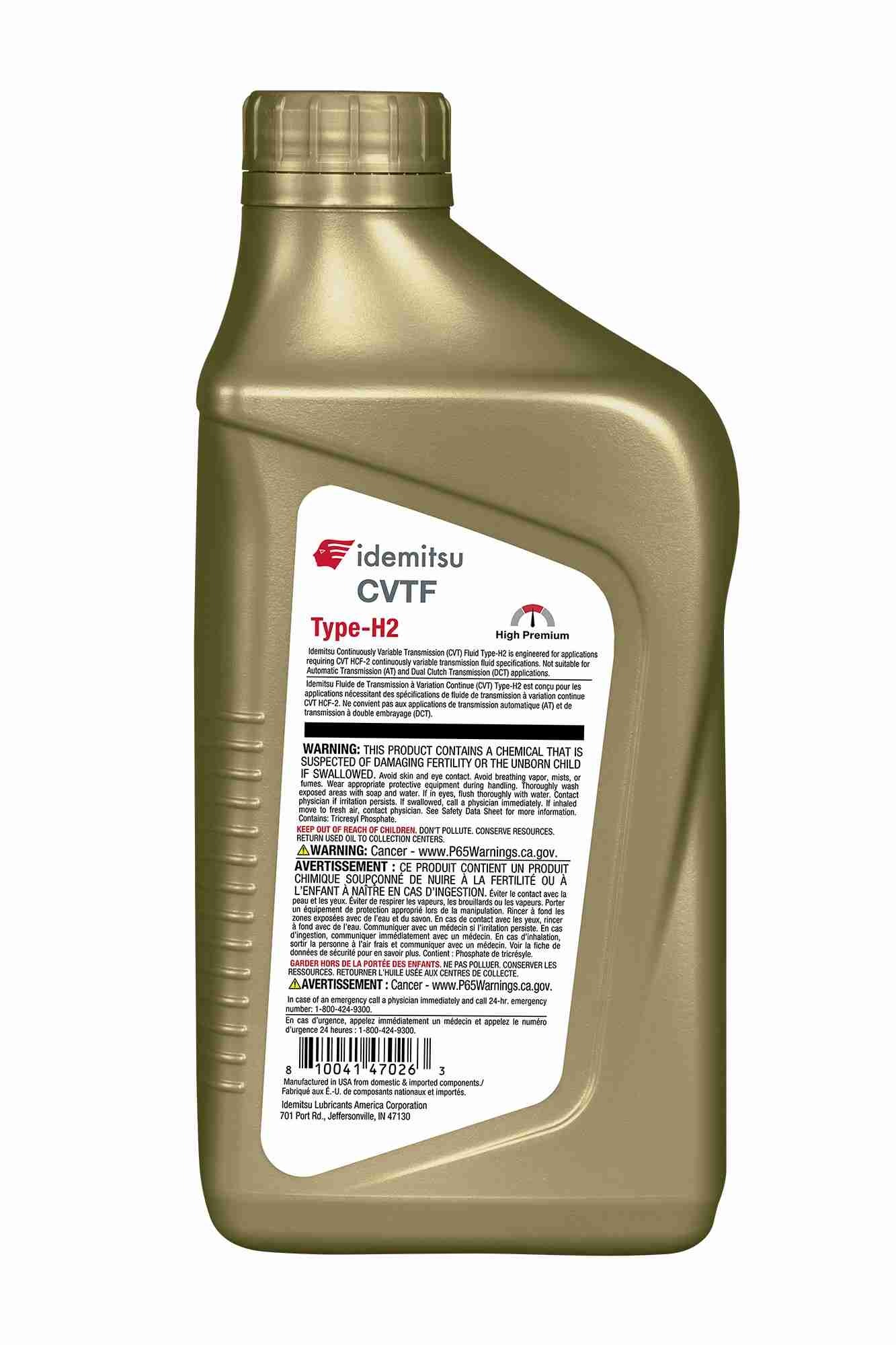 Idemitsu Automatic Continuously Variable Transmission (CVT) Fluid 30041114-75000C020