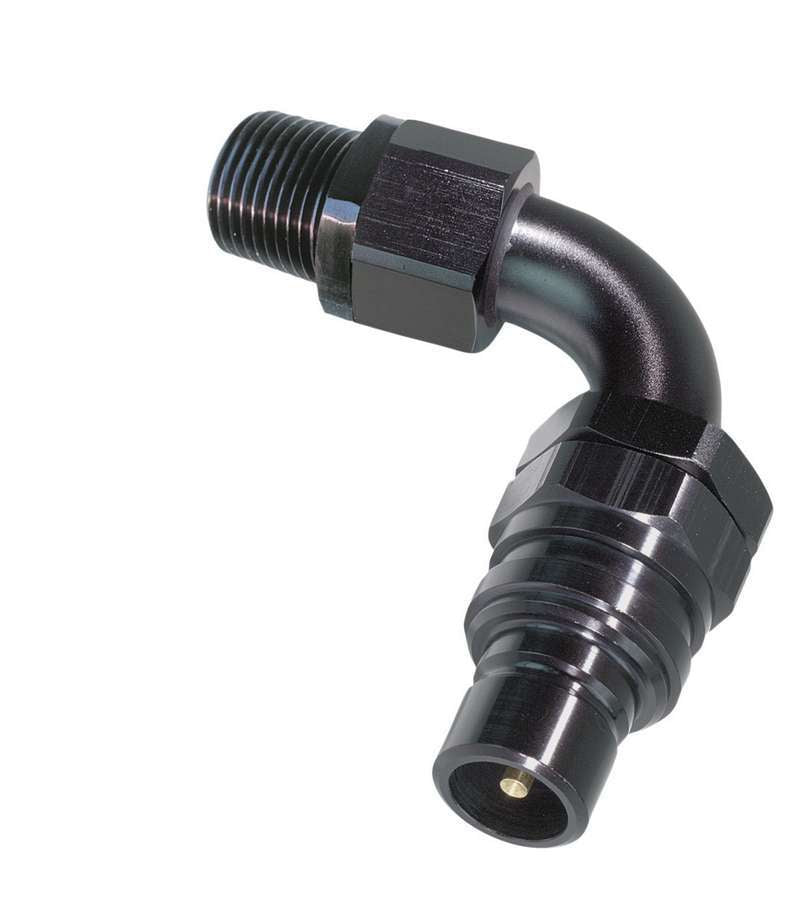 Jiffy-Tite Fitting 90-Deg Elbow Plug 3/8in NPT Male- Fittings and Plugs Quick Disconnect Fittings main image