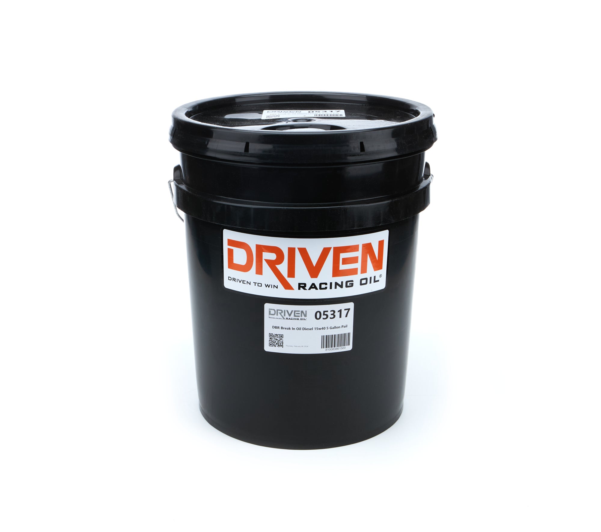 Driven Racing Oil DBR Break In Oil Diesel 15w40 5 Gallon Pail Oils, Fluids and Additives Motor Oil main image