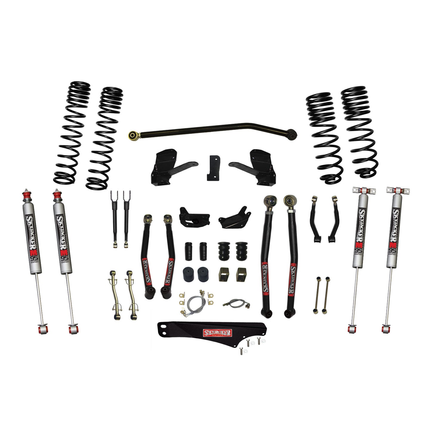 Skyjacker Jeep Wrangler JK 7in Suspension Lift Kit w/ M95 Monotube Shocks JK70LKLT-SX-M