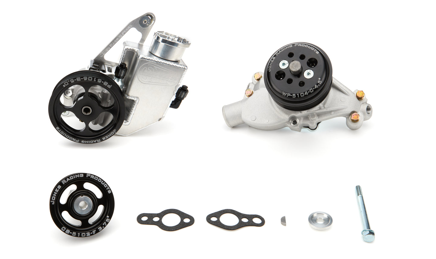 Jones Racing Products Serpentine Drive Kit SBC W/P/S & W/P 7500rpm JRP1004-AR-75