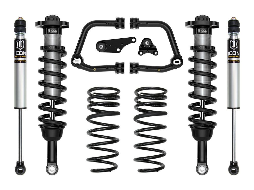 ICON 2024+ Toyota Tacoma 1.25-3in Stage 2 Suspension System w/ Tubular Overland Rear Coils K53292TX