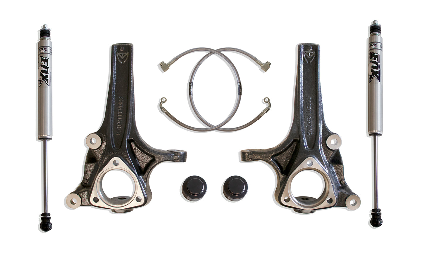 MaxTrac 2019+ RAM 1500 2WD (Non Classic 5 Lug Model) 4in/1in Spindle Lift Kit w/FOX Shocks K882741F